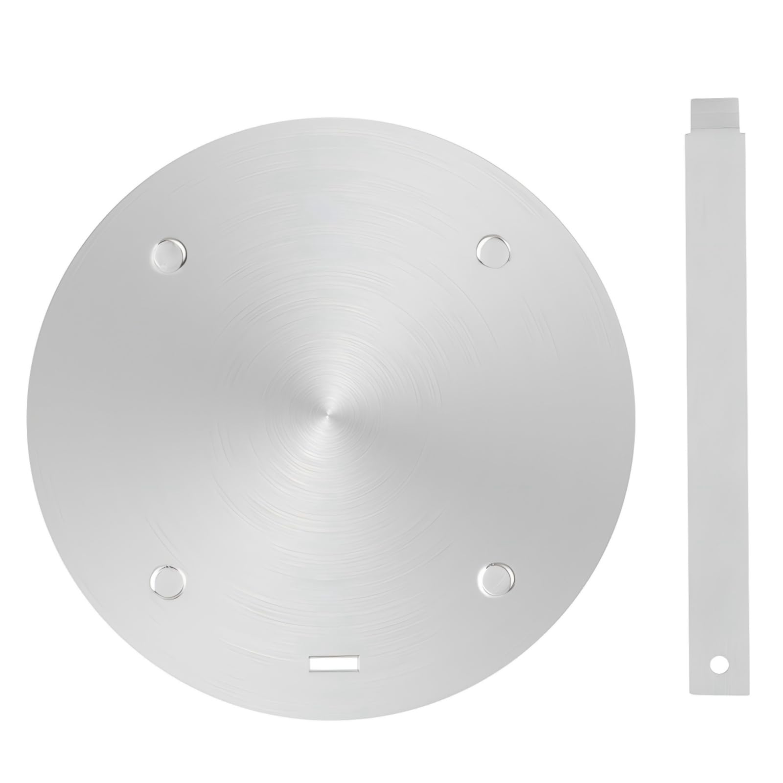 Adaptador para Inducción con Mango Extraíble, Placa Difusora de Calor de Acero Inoxidable, Compatible con Cafeteras y Ollas de 16 a 28 cm, Conversor para Cocinas Eléctricas y Gas (Plata, 16cm)