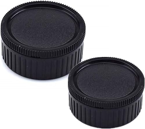 LM - Tapa de cuerpo y cubierta de lente trasera para cámara compatible con Leica M LM, Zeiss ZM, Voigtlander VM, juego de protector de lente trasera