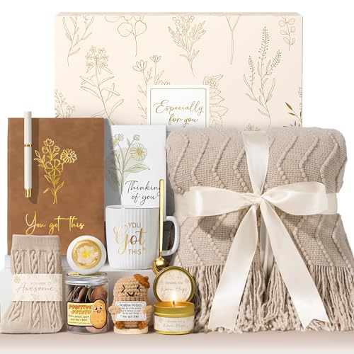Self Care Get Well Soon Gifts Baskets for Women Birthday Gifts Spa Care Package After Surgery Inspirational Thinking of You Sympathy Basket Feel Better Christmas Encouragement Gift for Mom Friends