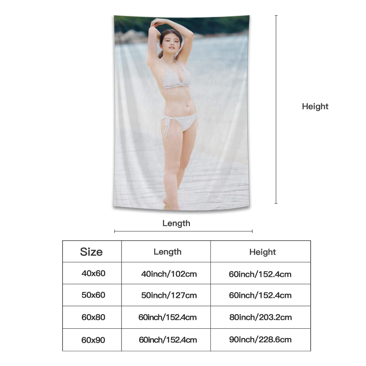 ACUVUE 今田美桜タペストリー 非売品 縦100cm×横72.5cm Amazon.co.jp: タペストリー今田美桜 タペストリー おしゃれ