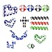 gotyou 15 Piezas 24 Bloques Mini Cubo de Serpiente Magic,Regla Magica de Plastico,Cubos de Juguete de Serpiente,Juguetes Educativos para Niños(Color Aleatorio)