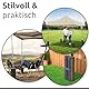 ECENCE Pavillon Sandsäcke 4er Set, Pavillon Gewichte zum befüllen, Sandsack Beschwerung für Pop-Up-Zelte, Terrassenschirme, Partyzelte, 600D Oxford-Material - Schwarz