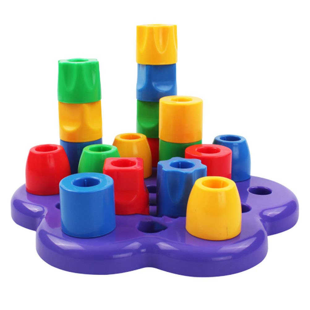 TOYANDONA Educational Sorting And Stacking Toy Shape Color Sorter Toys Puzzle Matching Right Brain Development Toy Logic Toy for Baby Kids Children Preschool Toddler