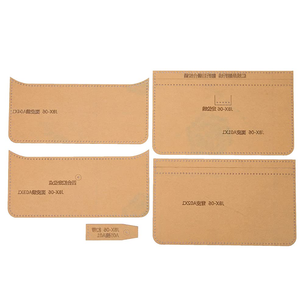 Modello per fare borsa per cellulare, modello trasparente Borsa 7,68 x 4,13 x 0,39 pollici Modello per artigianato in pelle