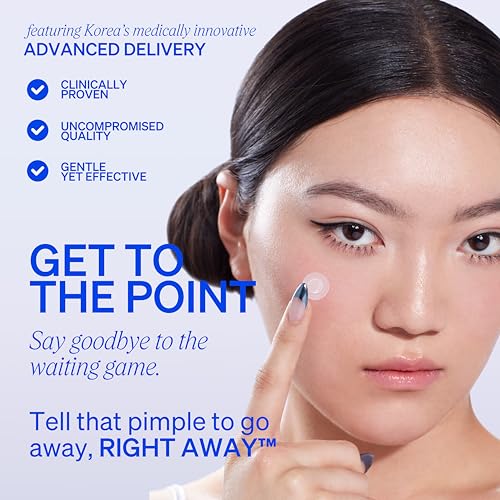 RIGHT AWAY Microtip Hydrocolloid Acne Pimple Patch for Early Stage Zits and Hidden Blemish (8 Patches) Microdart Patch
