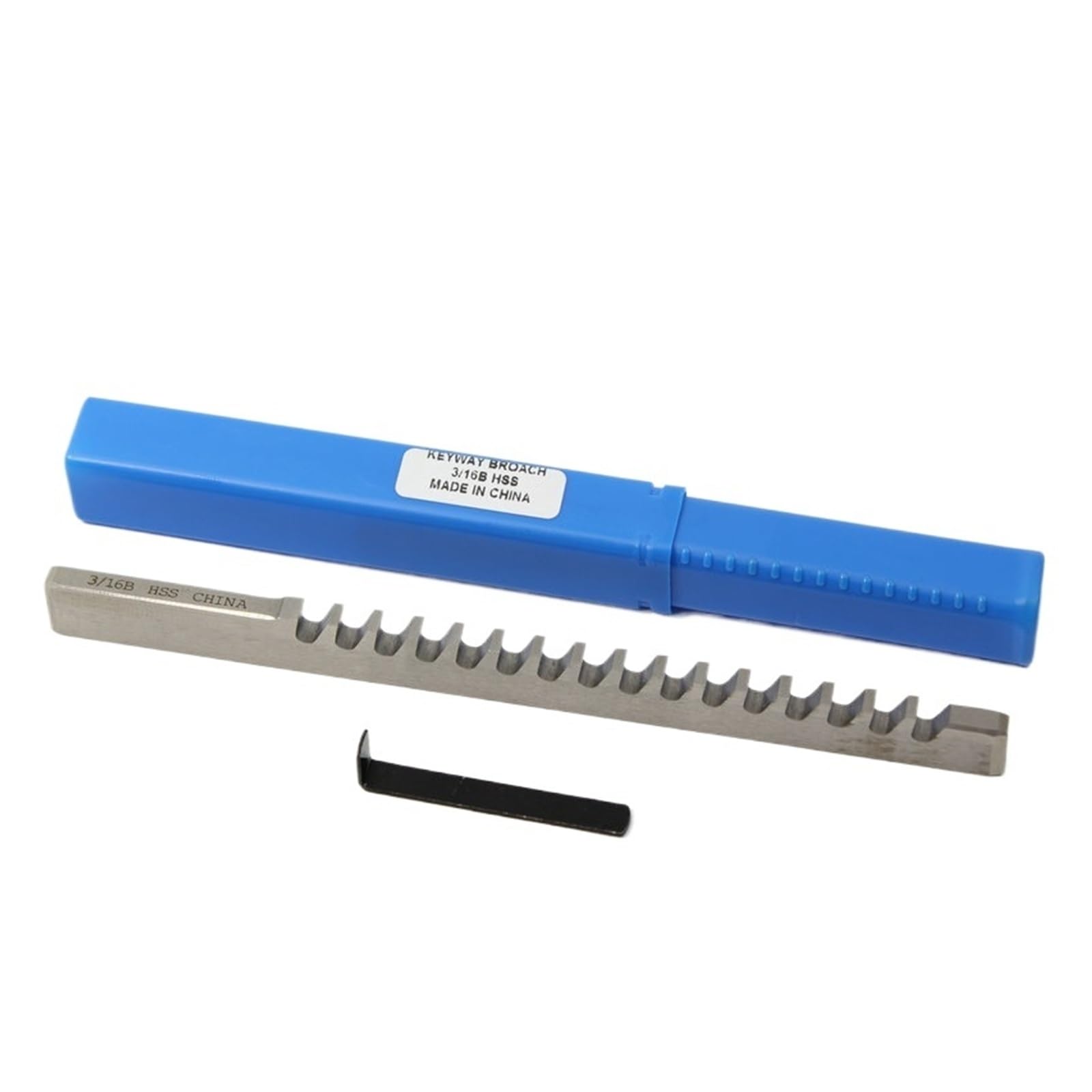 HSS Push-Type Keyway Broaches, Metric And Inch Sized High-speed Steel Keyway Broaches For CNC Router Metalworking Precision Engineering(E1-16mm)