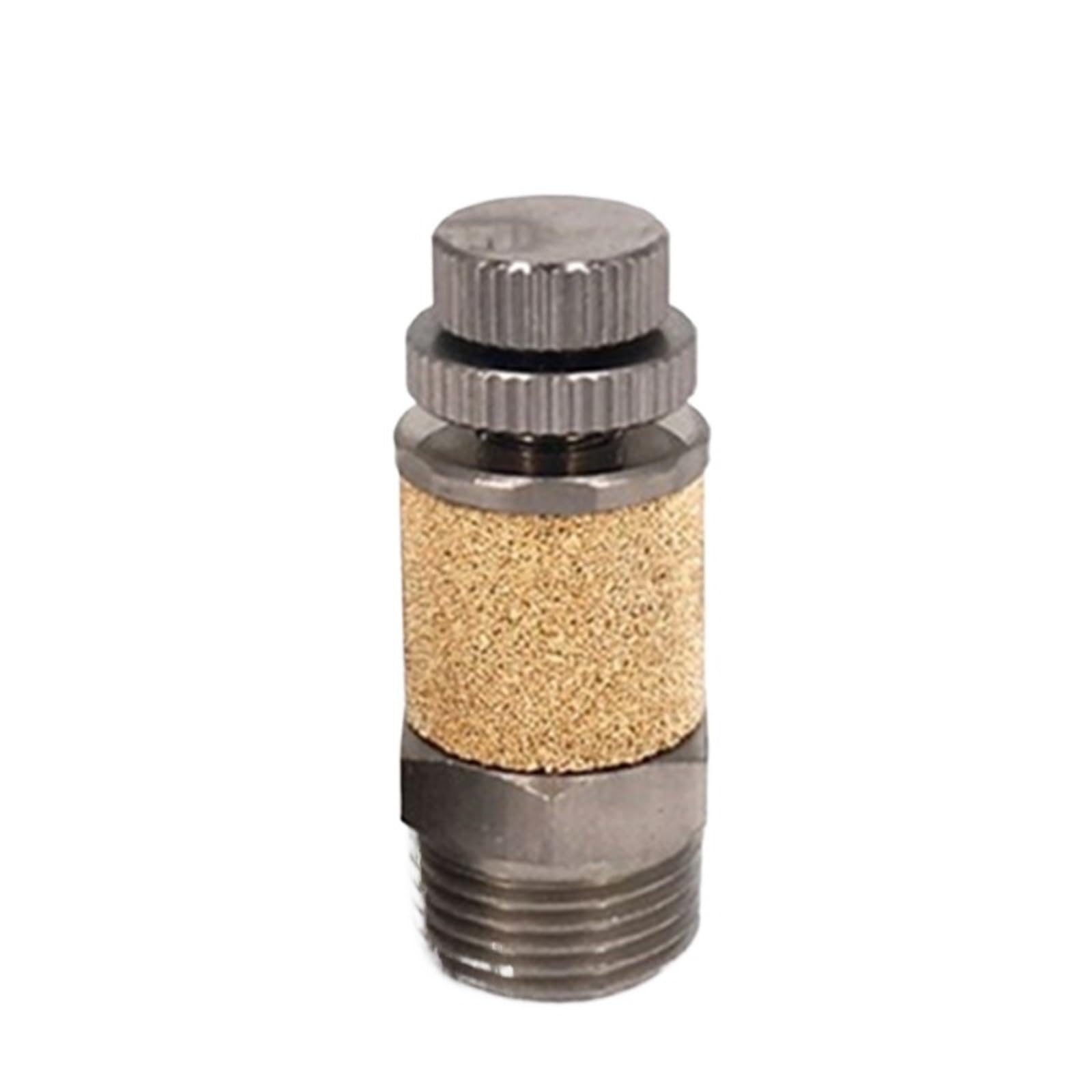 Silenciador neumático BESL02 de 1/4" con regulador de estrangulamiento