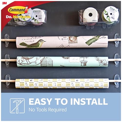 Command Small Clear Oval Hooks, Indoor Use, 2-Hooks, 4-Strips, Decorate Damage-Free - image 4