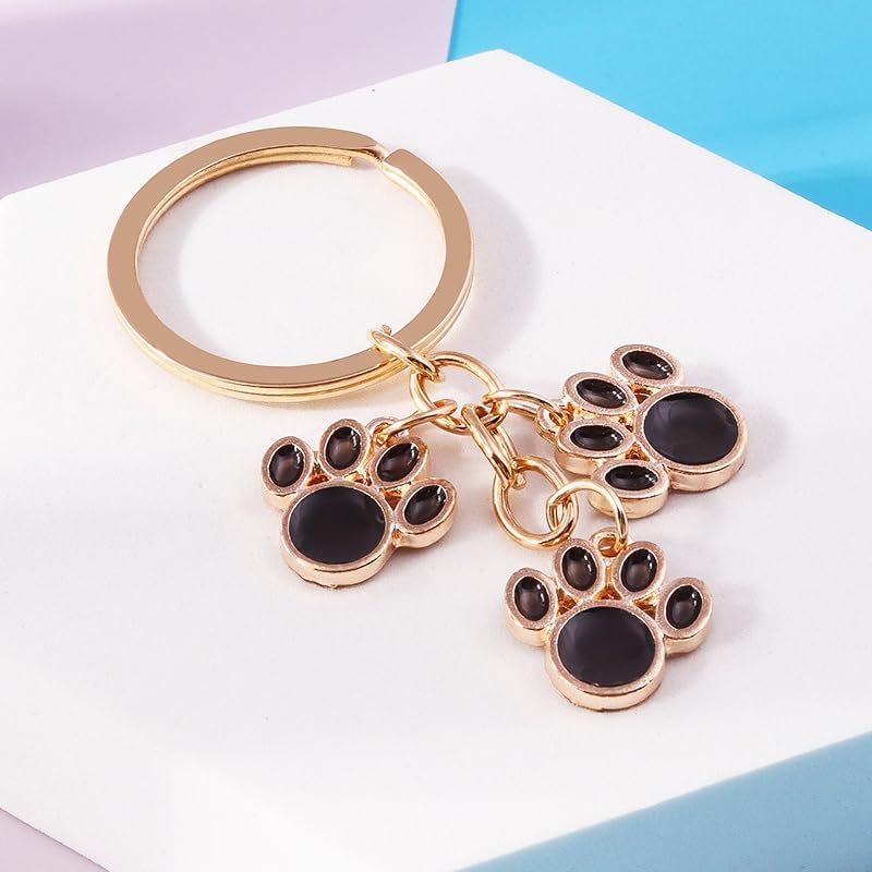 Aesthetic Metal Claw Keychain Cute Key Rings Charms for Women Kawaii Dog Cat Pet Gifts for Bag Backpack Car Keys - Image 6