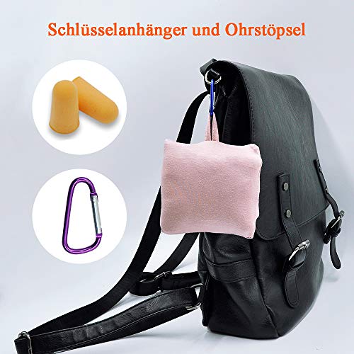 100% modal katoenen slaapmasker, premium oogmasker, groot slaapmasker, nachtmasker met verstelbare klittenbandsluiting, voor mannen en vrouwen, super zacht en comfortabel voor nachtslaap en reizen, roze - Image 7