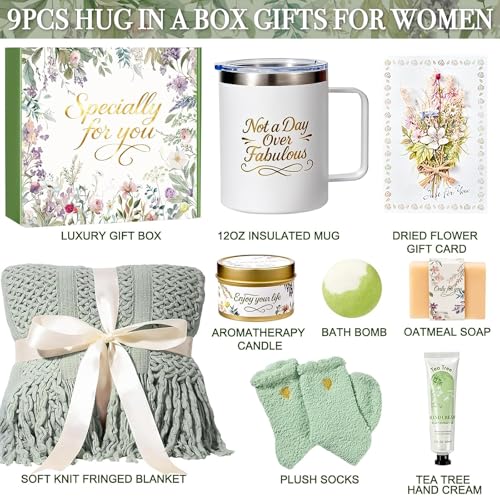 Christmas Birthday Gifts for Women Spa Care Package, Get Well Soon Gifts for Women, Self Care Gift Baskets, Thinking of You Sympathy Gift Box for Mom, Her, Friend, Sister, Wife - Image 3
