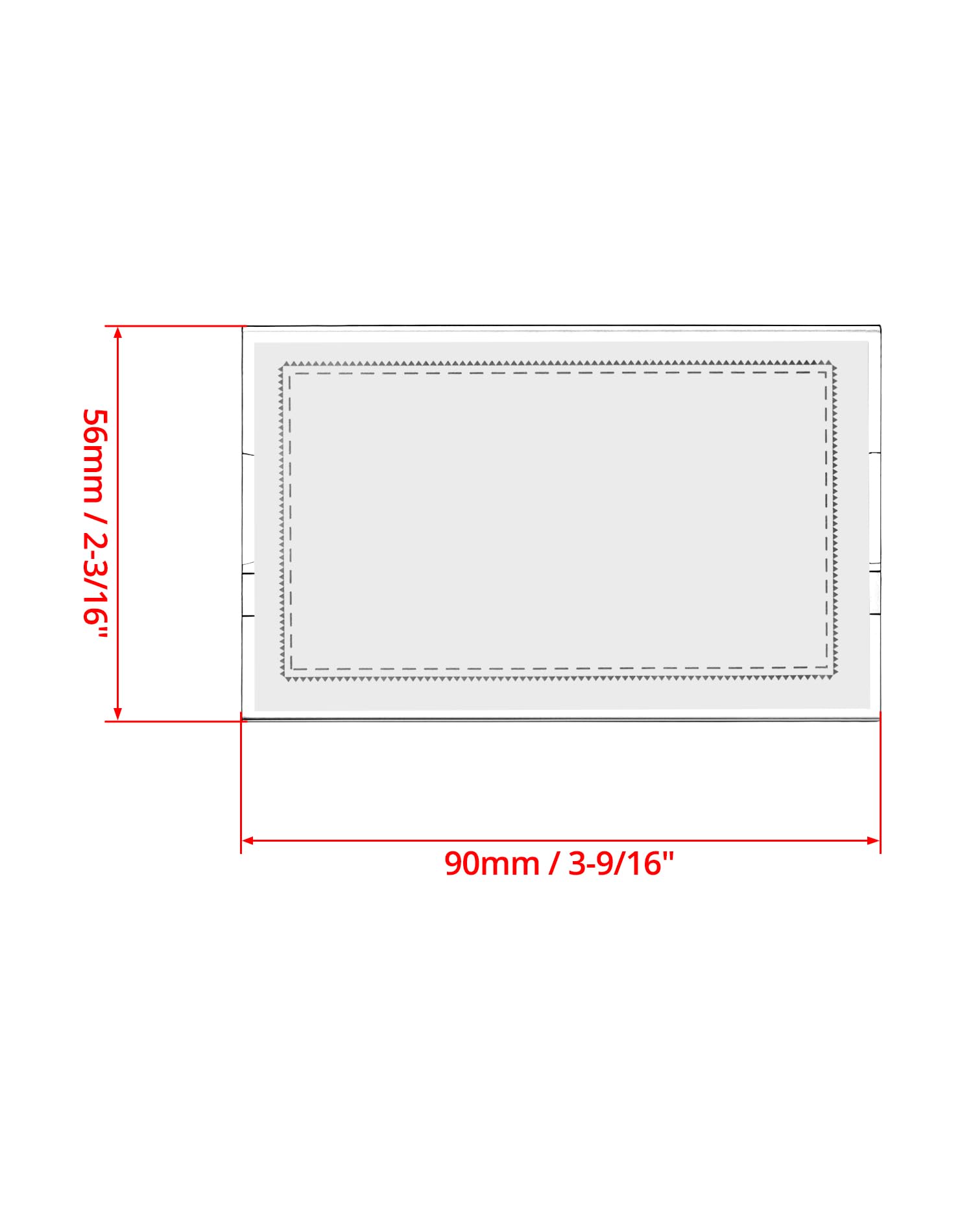 QWORK® 100 Piezas Funda para Tarjetas de Identificación, 90 mm x 56 mm, Grosor de 0,35 mm - Porta tarjetas horizontal resistente al agua