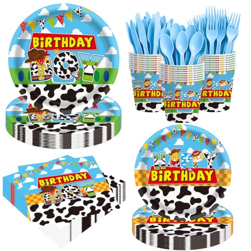 168pcs Toy Birthday Party Supplies And Boy Include Paper Plates Napkins