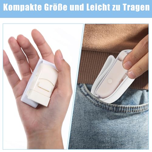 6 Stück Stauschlauch Blutabnahme Set, Schnappbarer Tourniquet, 6 Weiß Venenstauer Blutabnahme Set zum Üben für die Notfallversorgung im Freien