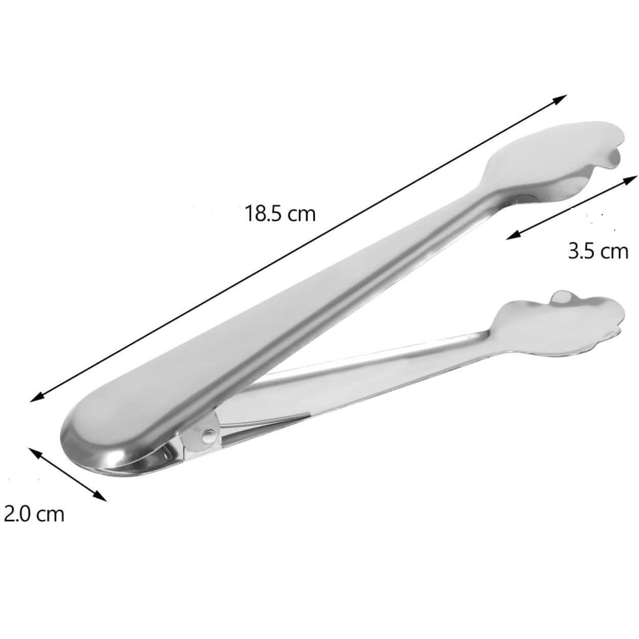 CHIEFZOCO Pinzas para Hielo Acero Inoxidable 18.5 cm