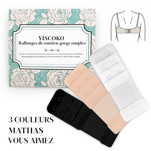 Extensions de soutien-gorge YISCOKO solution anti serrage et soulagement du dos - 5