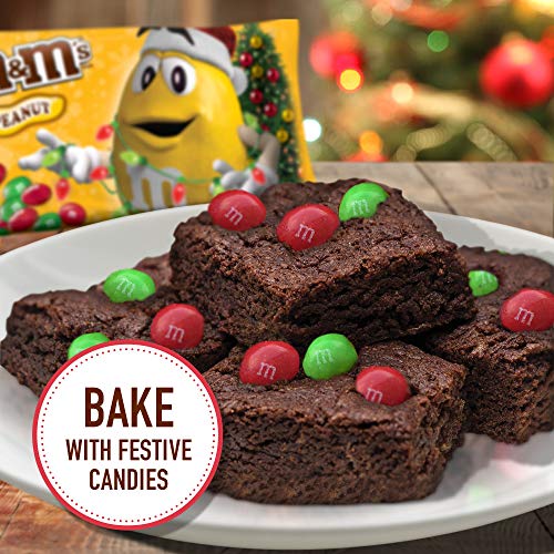 M&M's Holiday Peanut Chocolate Christmas Candy, 10-Ounce Bag #TOP3