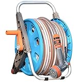 Ausziehbarer Gartenschlauchwagen mit Wandhalterung, multifunktionales...