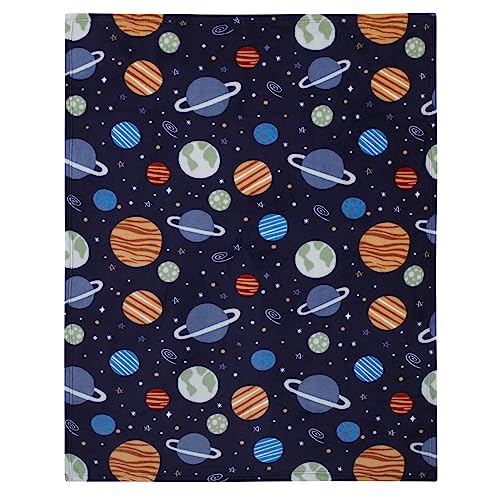 Image of Toddler Blanket Space Solar System for Kids Small Super Soft 40 x 50 Inch, Planets & Stars Travel