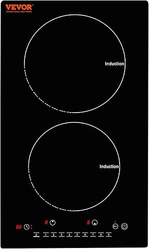 Miniatura 10 de VEVOR Placa eléctrica, 4 quemadores, estufa de inducción de 30 pulgadas, estufa magnética integrada de 7500 W, quemador multifuncional de 9 niveles