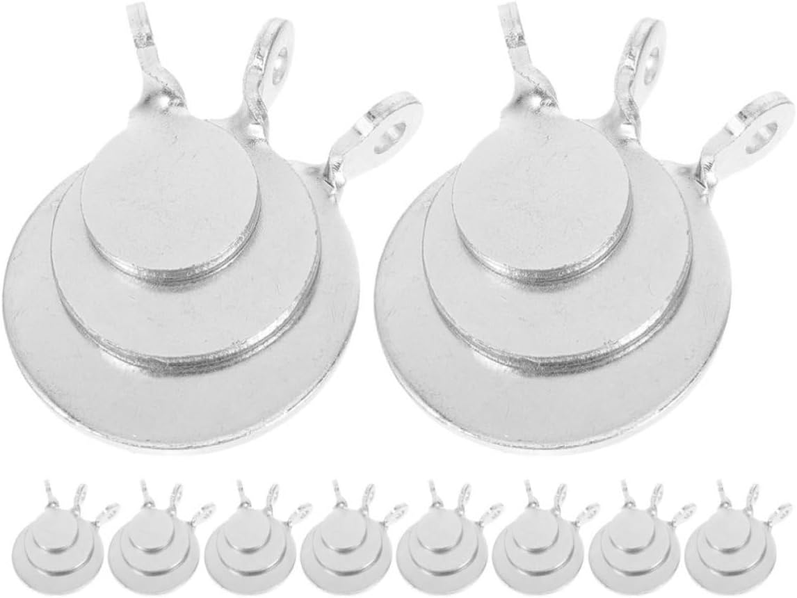24pcs Steel Training Targets for Shooting Practice with Suspension Design, Manganese Steel Small Hanging Targets for Archery and Bow Training Sessions