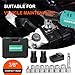 COMOWARE 3/8 Cordless Electric Ratchet Wrench Kit, 40ft-lbs Torque, 12V Power, 8 Sockets, LED Light, Fast Charger, Ergonomic Design
