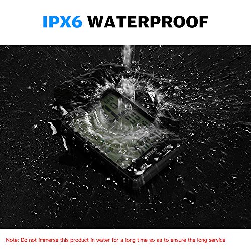 Mengk 2.8 Inch Bike Computer Multifunction Rainproof Riding Bicycle Odometer Cycling Speedometer Stopwatch Backlight Display #TOP4