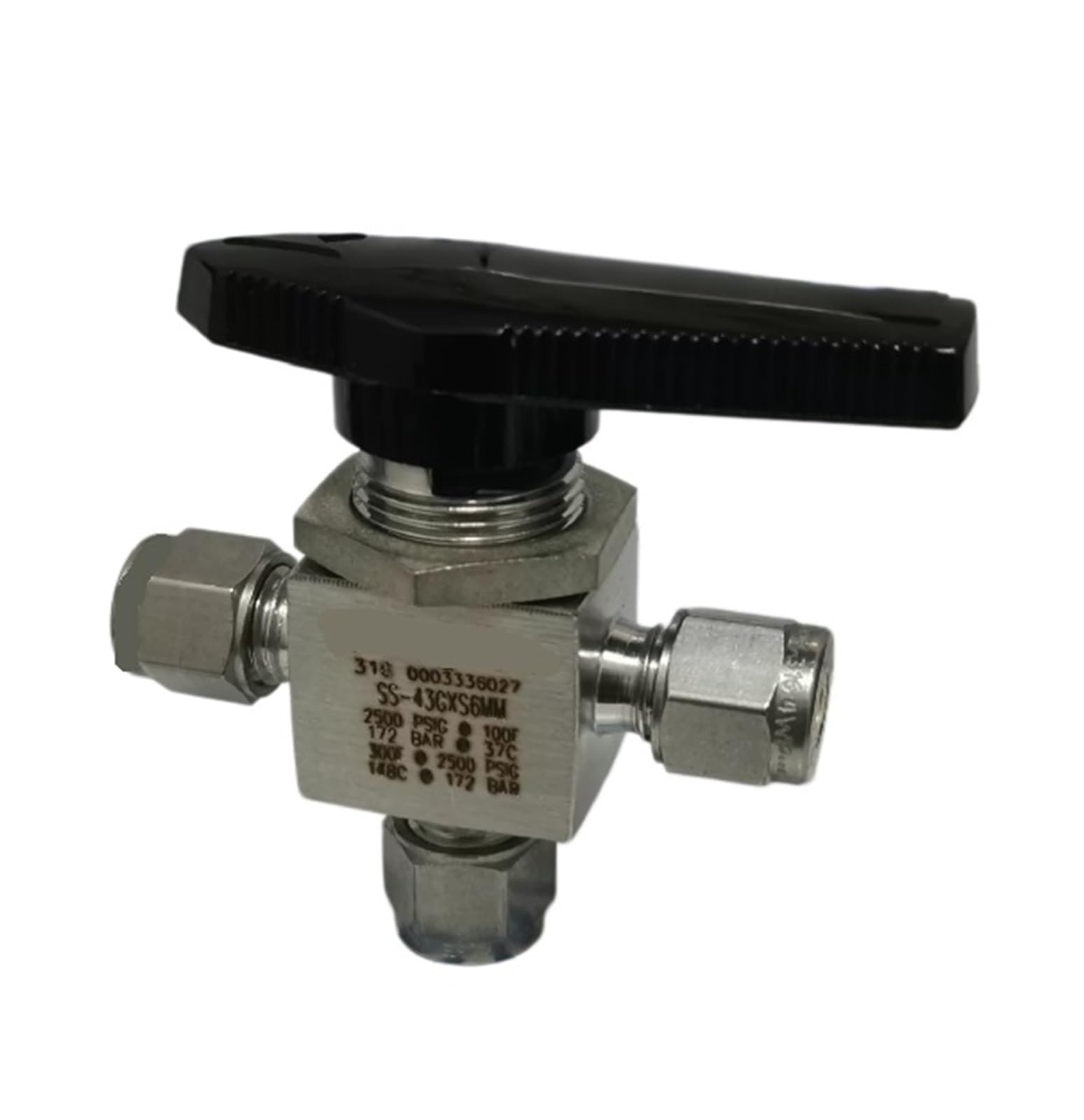 Hqdrcy One Color 3-Way Ball Valve Ss-43Gxs6mm 6Mm For Industrial Automation Control
