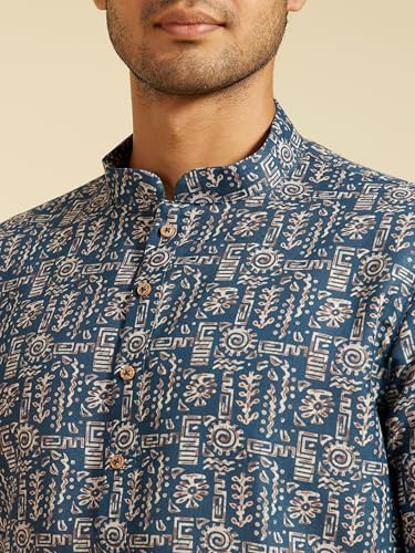 Image of DIWAS BY MANYAVAR Men's Viscose Blend Printed Kurta (1pc)