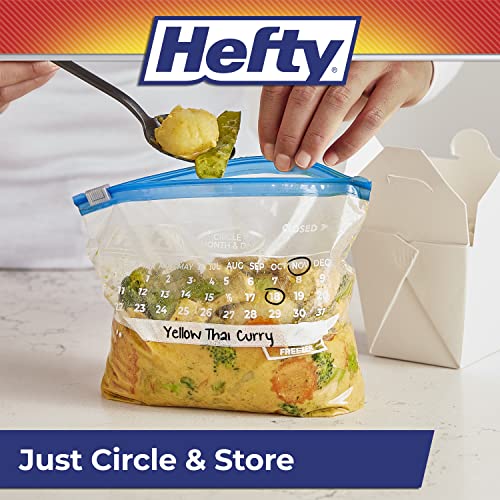 Hefty Calendar Slider Freezer Bags, Quart Size, 140ct - image 5