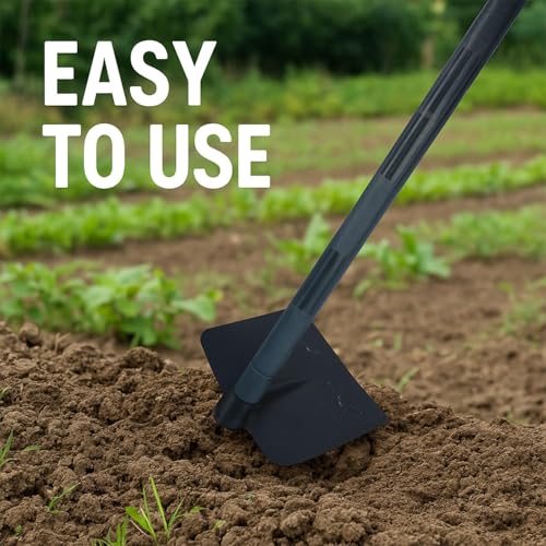 Image of A to Z Hub Unbrakable PVC Handle Agriculture Hoe,Weeder Remover,Grass cuuter,Lawn Cutter,Farm Grass Cutter,Farm Lawn Remover Garden Hoe, Agricuture Tool,Garden Tool with Unbreakable Handle Shovel,