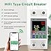 Imagen de 63A Diferencial wifi Medidor de consumo electrico Protector sobretensiones Temporizador TUYA APP Recuperación Reconexión automática Fuga