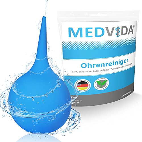 MEDVIDA Ohrenreiniger 75ml | Ohrenschmalz Entferner aus medizinischem Silikon | Ohrendusche