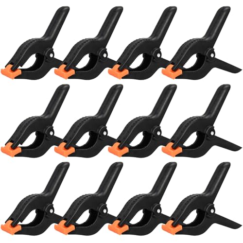 12 Pack 6 Inch Plastic Spring Clamps