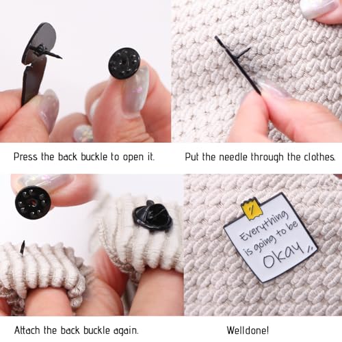 Image of Enamel Pins Bulk Set Mixed Cute Enamel Brooch Lapel Pin Clothes Backpack for Girl Women Adult Festival Decoration