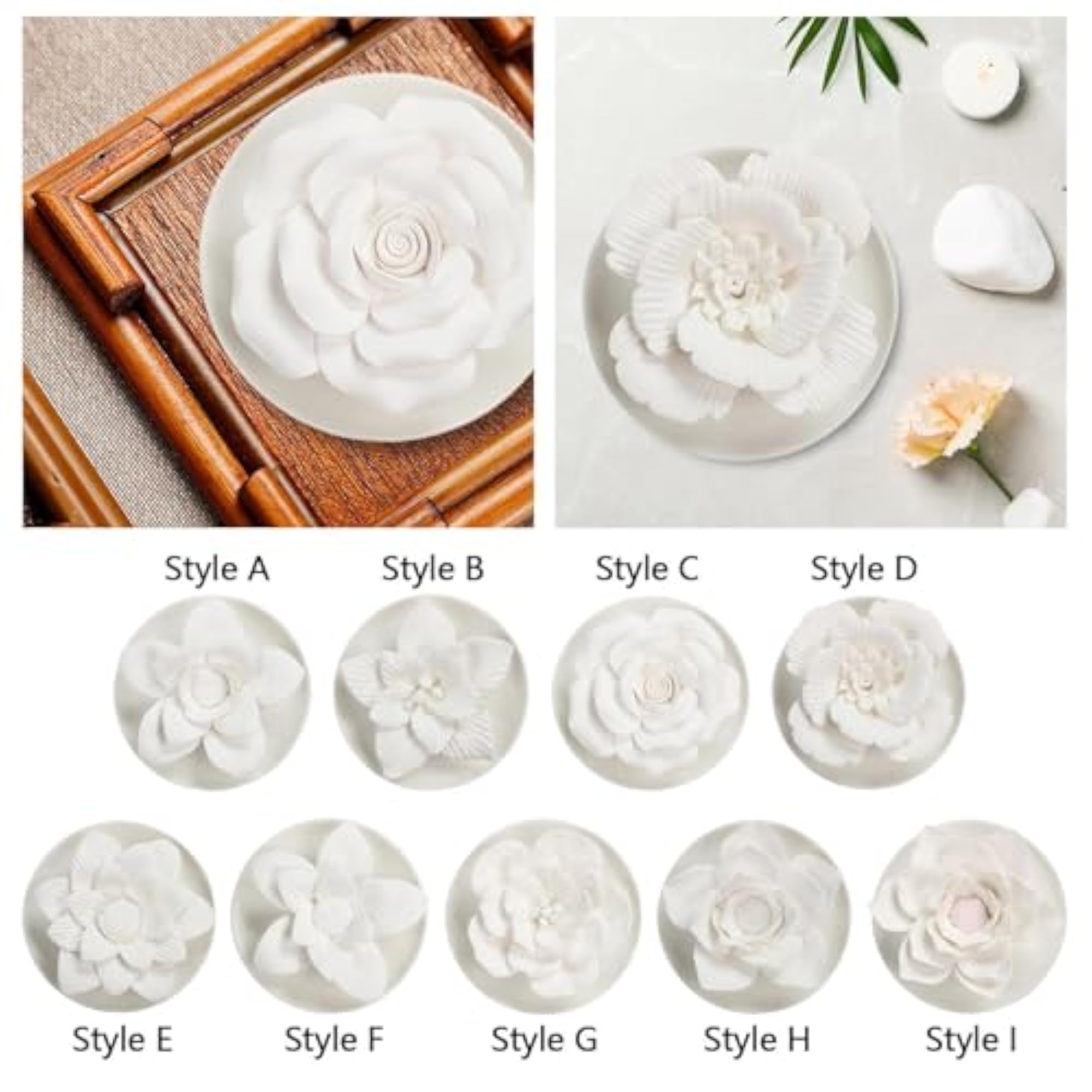 Flower Aroma Diffuser for Home, Passive Essential Oil Diffuser