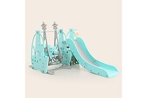 Kid's Indoor / Outdoor Four in One Slide and Swing Play Set for Limitless Playtime