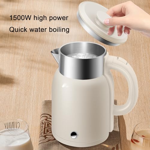 Tetera eléctrica de acero inoxidable 2L beige miniatura 3