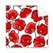 Red Flowers Corn Bespread Cleaning Cloth Phone Screen Glasses Cleaner 5pcs