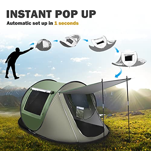 Carpa pop up instantánea impermeable para 2-3 personas miniatura 2