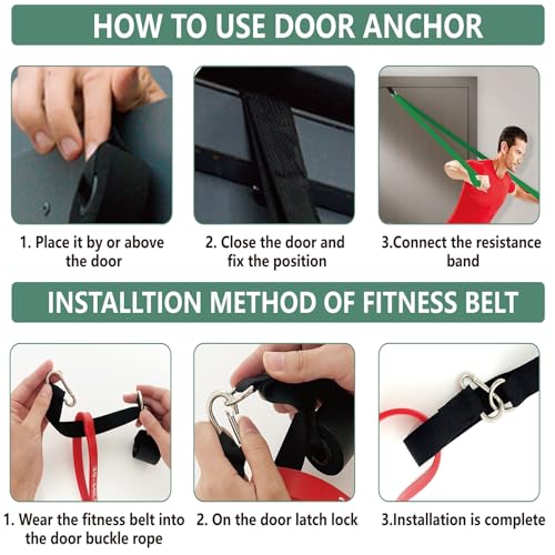 Exercise Bands Resistance Bands for Working Out,Pull Up Bands Set,at Home Workout Equipment,Workout Bands for Men and Women,Stretch Bands for Exercise4