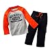 Coralup "MOMMY'S HUNK" Long Sleeve Set Kids T-shirt+pants(Gray,5-6Years)