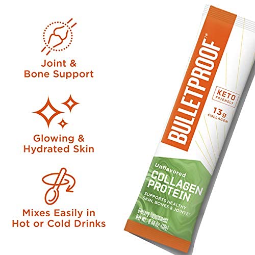 Unflavored Collagen Protein Powder Gopack, 12G Protein, 1 Pack, Bulletproof Grass Fed Collagen Peptides And Amino Acids For Healthy Skin, Bones And Joints #TOP2