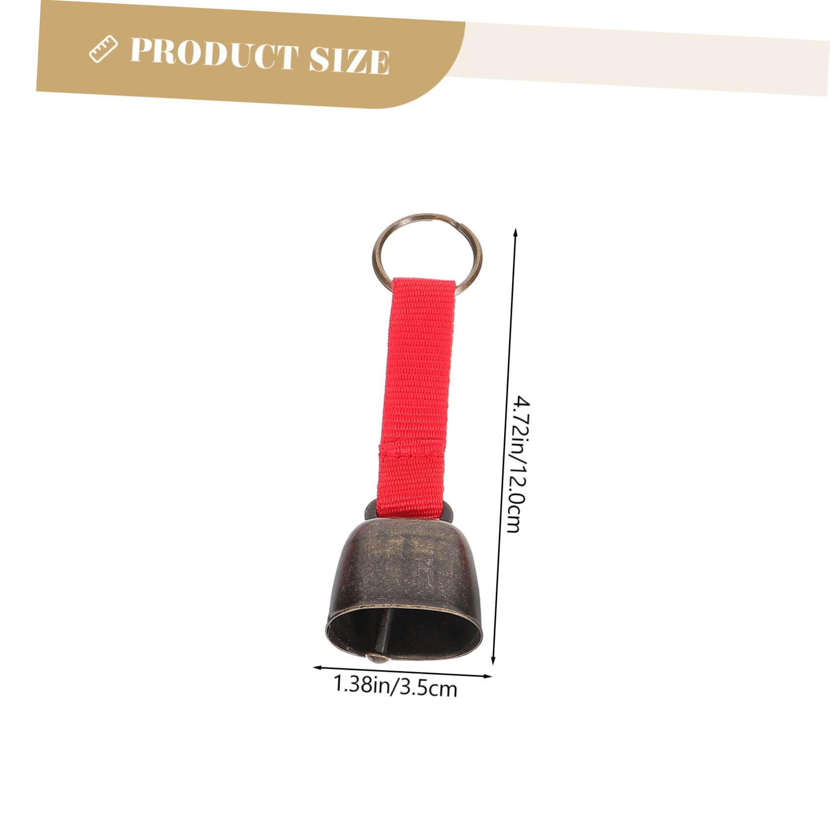 ibasenice Traveling Bell 5pcs Bear Bells for Hikers Bear Warning Anti-Lost Vintage Camping Decor