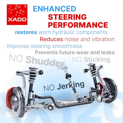 XADO EX120 Servoöl-Additiv – Hydrauliköl-Additiv für Servolenkung & Hydraulikanlagen | Servolenkungsöl-Verlust Stop | Ölverlust Stop | Verschleißschutz | Lenkgetriebeöl-Zusatz | 8 ml