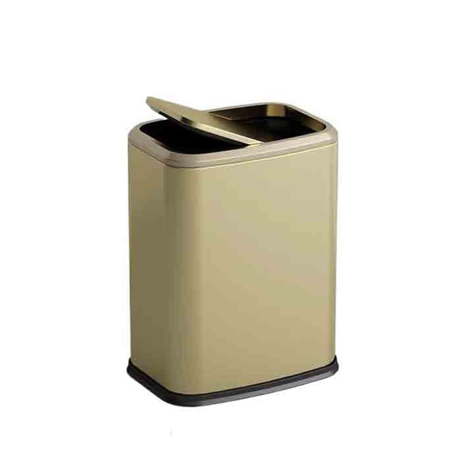 ZYYANSHOP Trash Cans Hotel Trash Bin Household Kitchen Bathroom Toilet Living Room Bedroom Large Capacity Wastebasket Garbage(Gold)