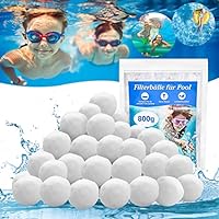 Filterbälle für Sandfilteranlagen,800g Filterbälle Pool Ersatz Für 28Kg Filtersand Und Quarzsand,Mehrweg Filterballs mit Wäschenetz,für Aquarium und Poolzubehör,Pool Filter Schwimmbad Filteranlagen