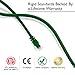 GearIT 10-Pack, Cat5e Ethernet Patch Cable 3 Feet - Snagless RJ45 Computer LAN Network Cord, Green - Compatible with 10 Port Switch POE 10port Gigabit