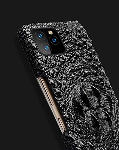 Funda de cuero para iPhone Xs con diseño de cocodrilo elegante 5