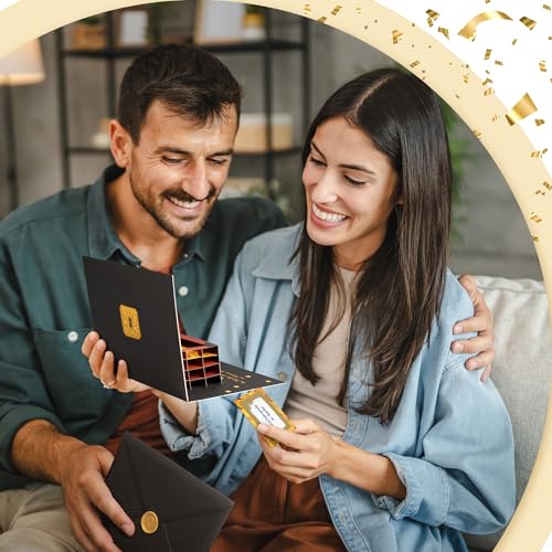 BASICBIRD Gutschein zum Selberausfüllen als PopUp Schatztruhe, Gutschein Karte Geburtstag mit Rubbelkarte, Gutscheine zum selber ausfüllen, Gutscheinkarten zum selbstausfüllen, Geburtstage, Geschenke